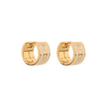 ARETES COACH ENAMEL DORADO