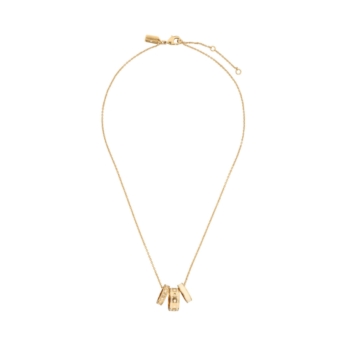 COLLAR COACH ENAMEL PLATEADO