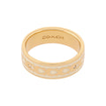 ANILLOS COACH ENAMEL DORADO