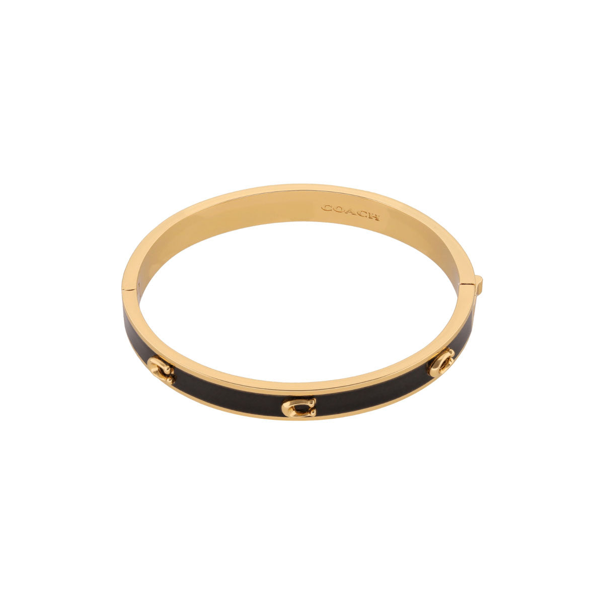 PULSERA COACH ENAMEL DORADO