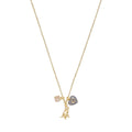 COLLAR COACH RESIN HEARTS DORADO
