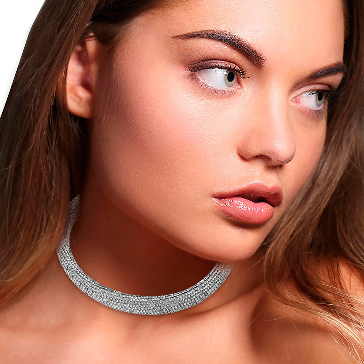 COLLAR STEVE MADDEN 3.1 OVER EMBELLISHMENT PLATA