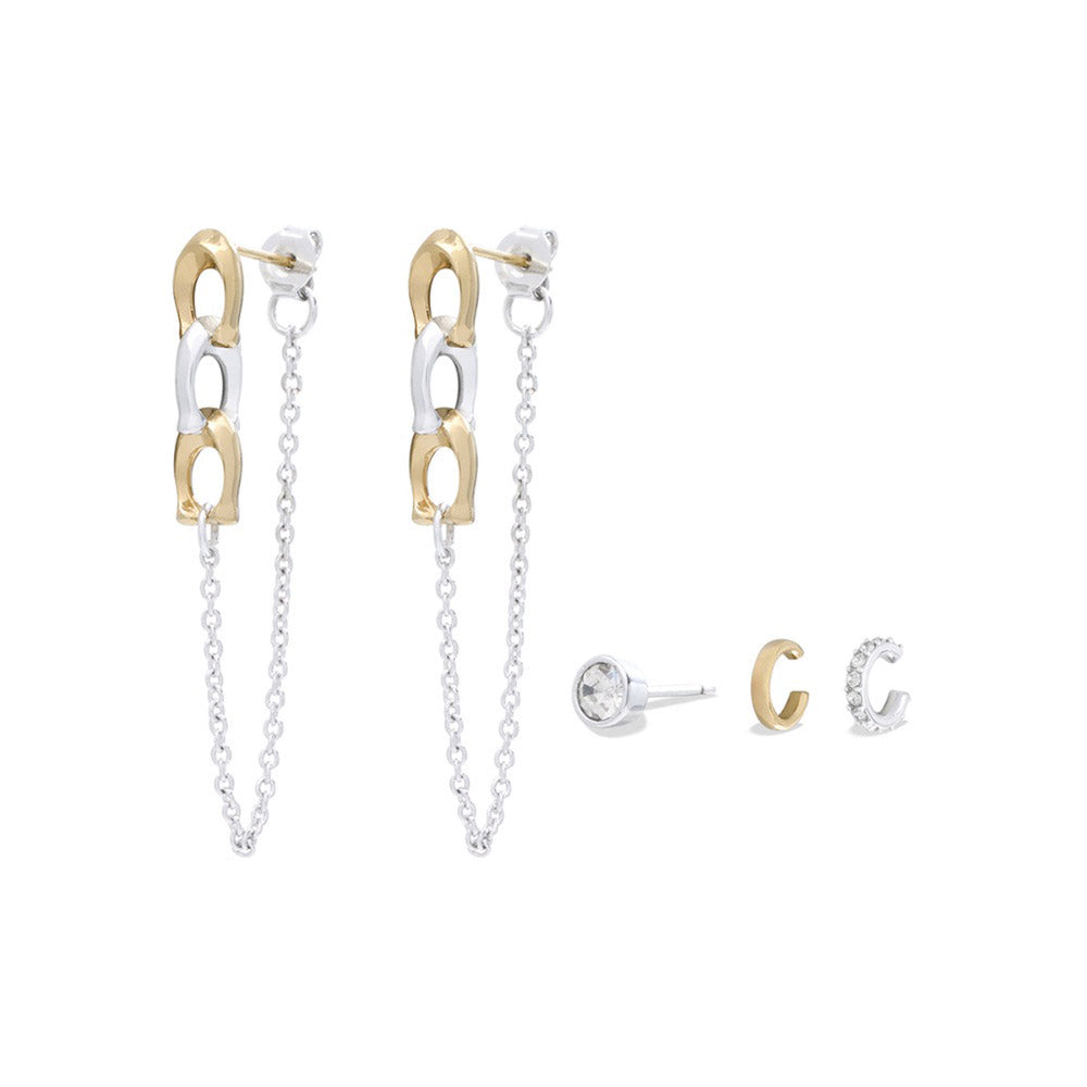 ARETES COACH MIXED SIGNATURE C CHAIN BITONO