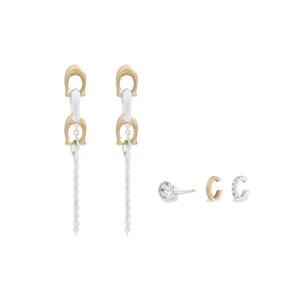 ARETES COACH MIXED SIGNATURE C CHAIN BITONO