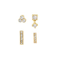 ARETES STEVE MADDEN 3.1 BUTTERFLY ORO