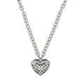 COLLAR COACH QUILTED LOGO HEART RECOLOR PLATEADO