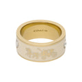ANILLOS COACH CHALK ENAMEL DORADO