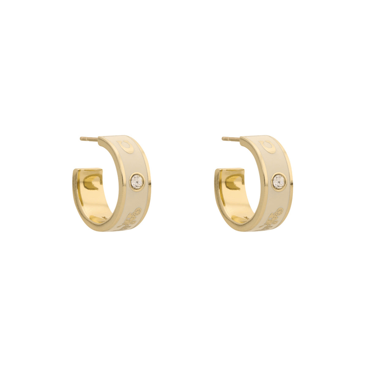 ARETES COACH CHALK ENAMEL DORADO