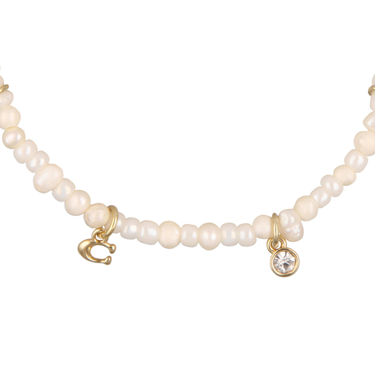 PULSERA COACH HORSE & CARRIAGE WITH PEARLS PERLA