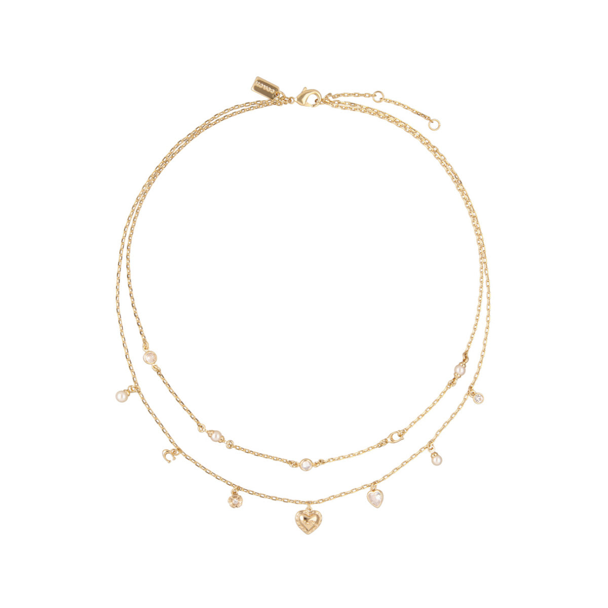 COLLAR COACH HORSE & CARRIAGE WITH PEARLS DORADO