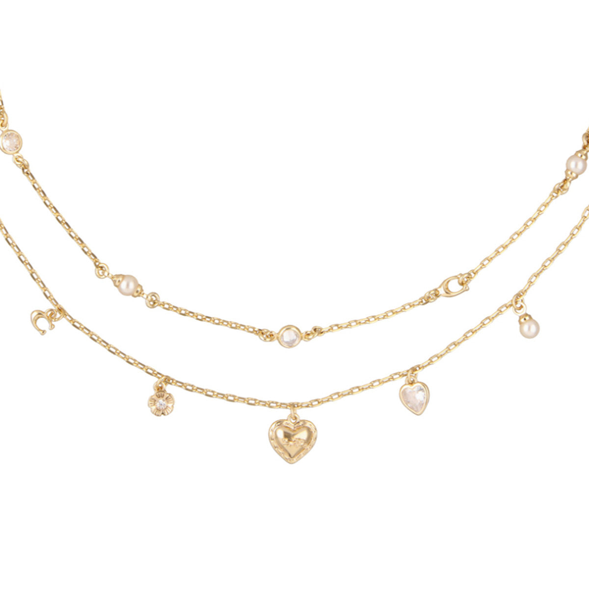 COLLAR COACH HORSE & CARRIAGE WITH PEARLS DORADO