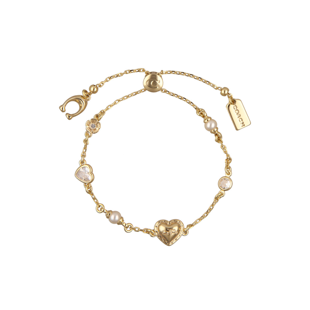 Pulsera Horse & Carriage con Perlas