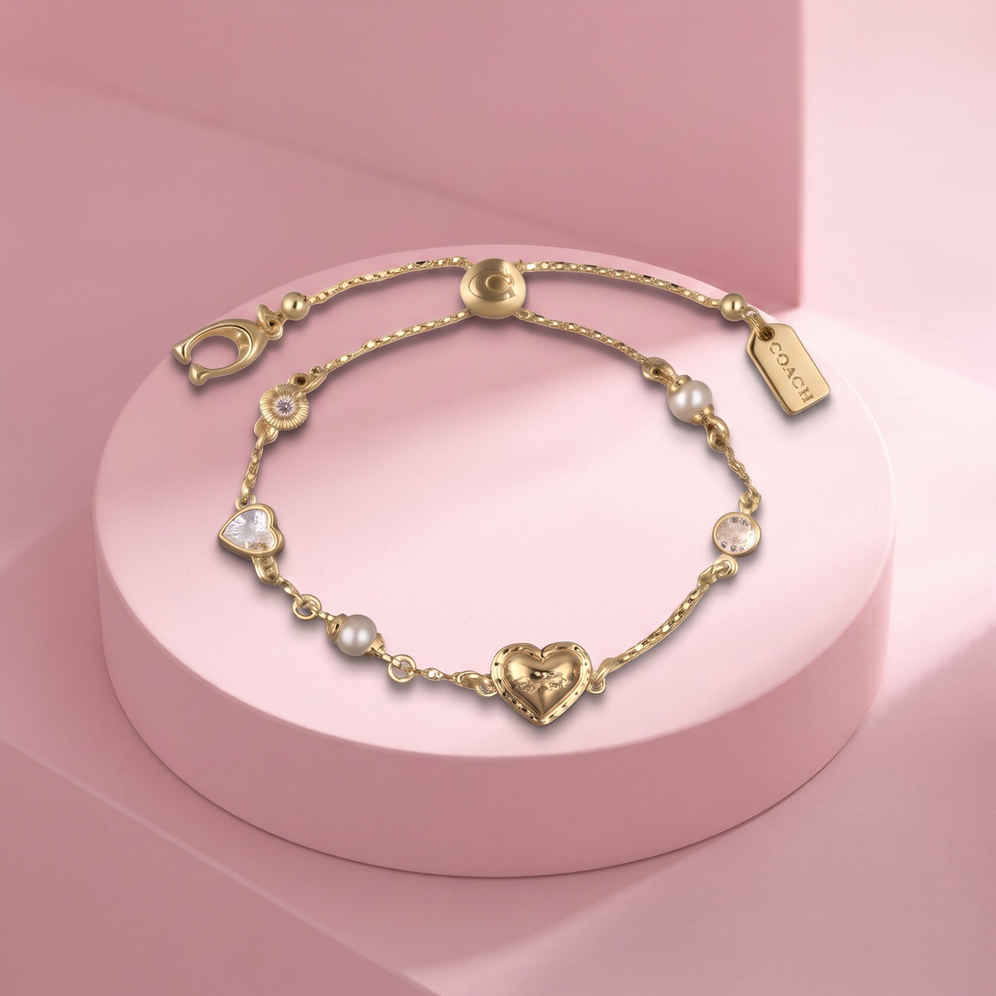 Pulsera Horse & Carriage con Perlas