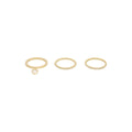 ANILLOS COACH HORSE & CARRIAGE WITH PEARLS DORADO