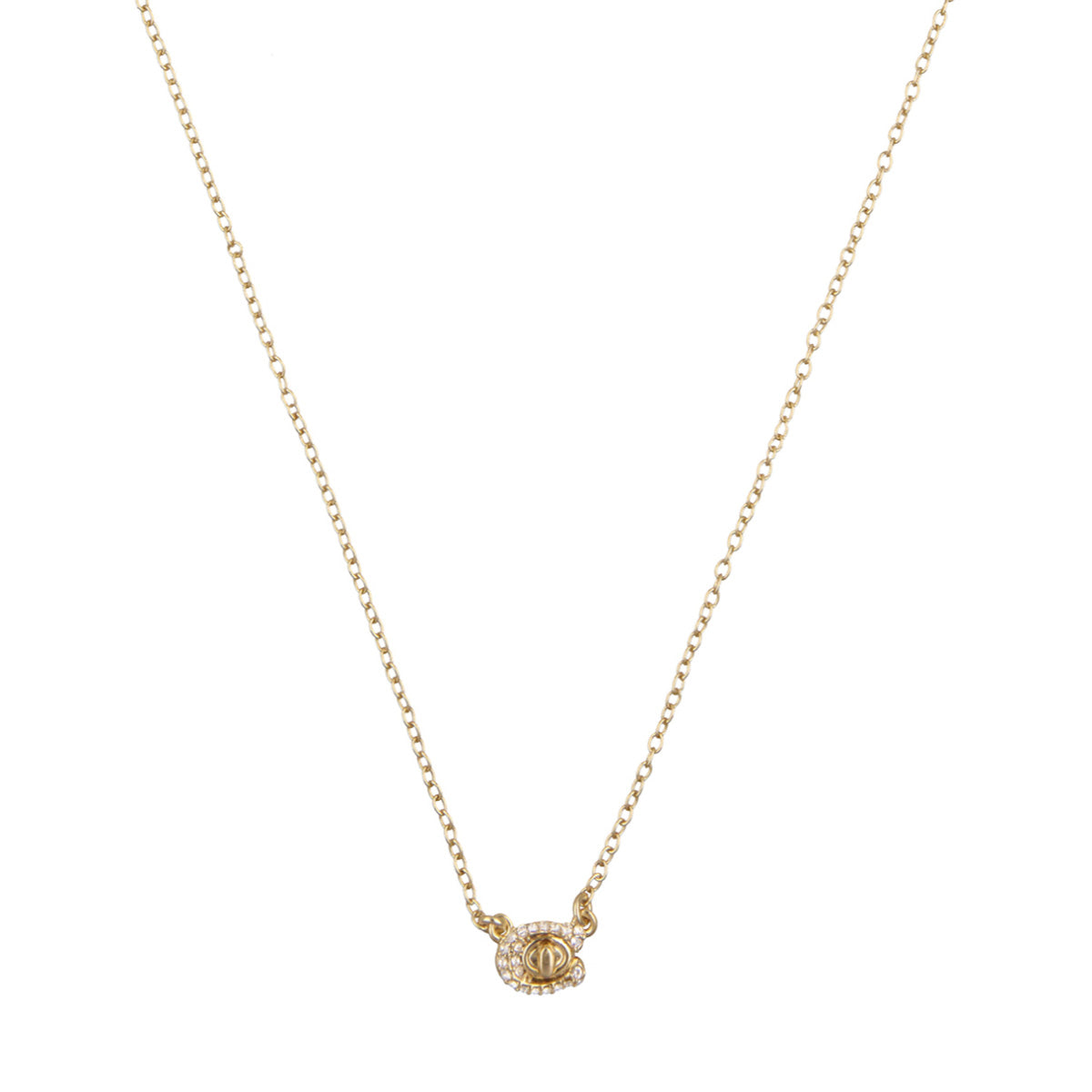 COLLAR COACH PAVE TURNLOCK DORADO