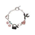 PULSERA COACH 9.1 BOWTIQUE PLATEADO