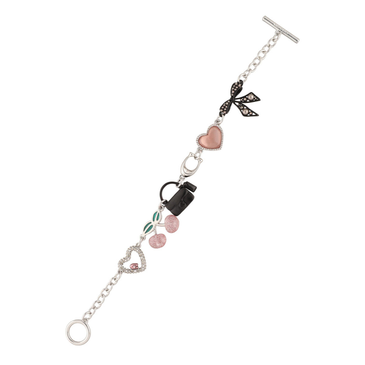 PULSERA COACH 9.1 BOWTIQUE PLATEADO