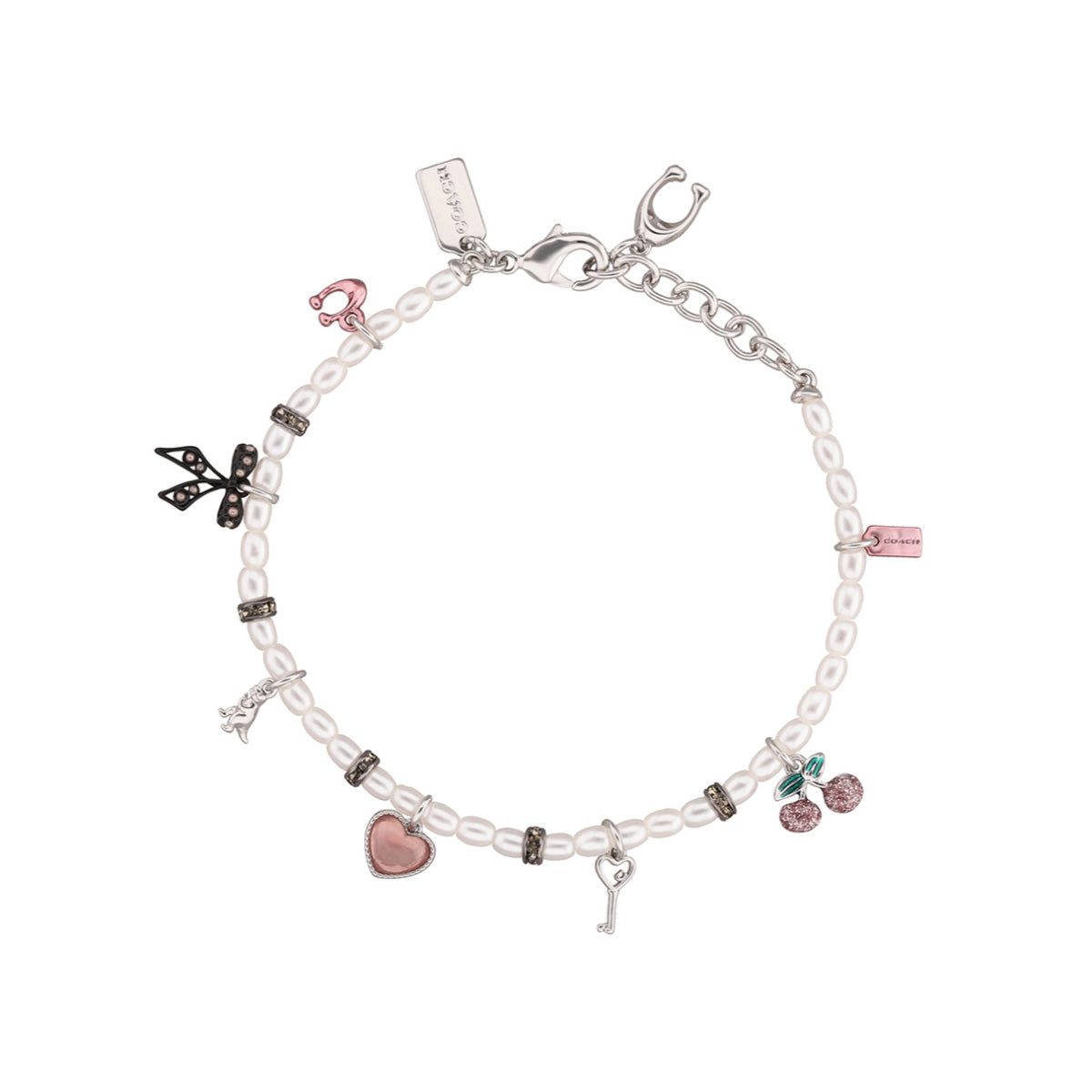 PULSERA COACH 9.1 BOWTIQUE PLATEADO