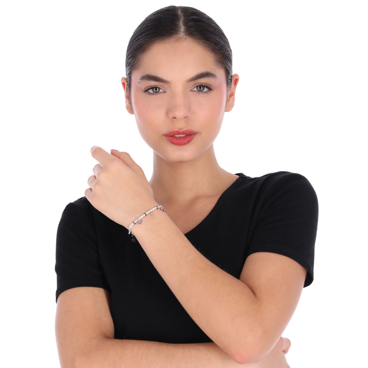 PULSERA COACH 9.1 BOWTIQUE PLATEADO