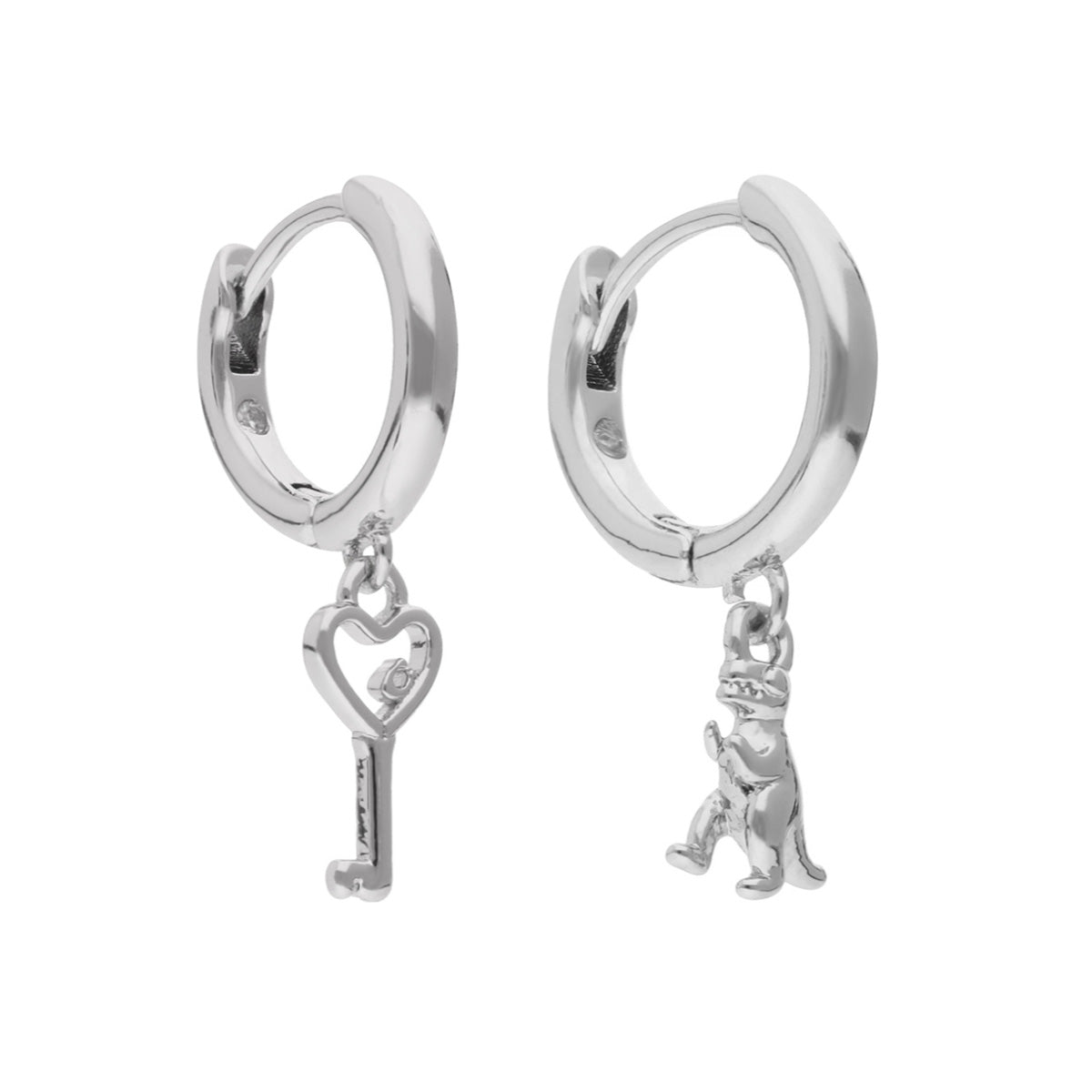 ARETES COACH 9.1 BOWTIQUE PLATEADO
