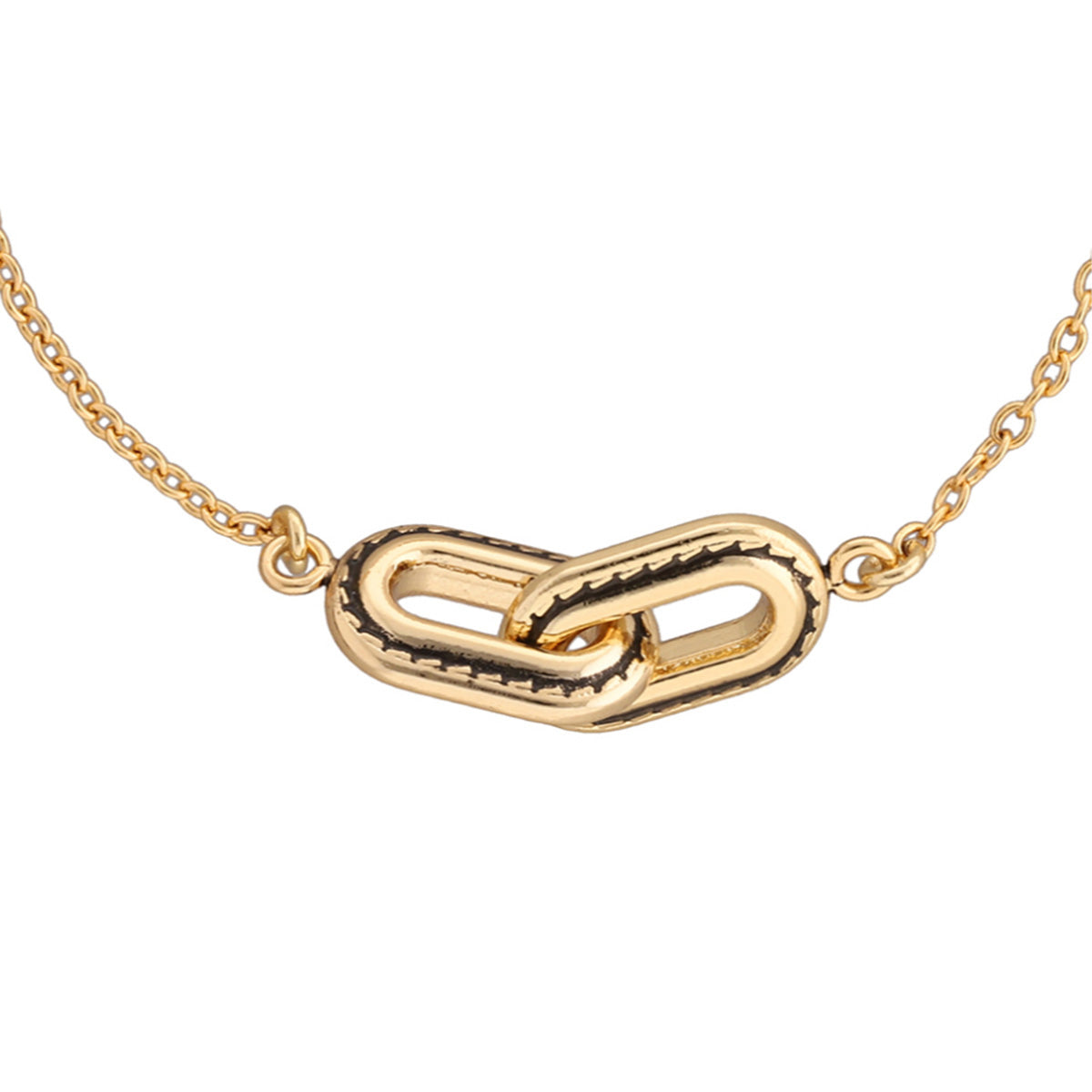 PULSERA COACH 10.1 STITCHED CHAIN DORADO