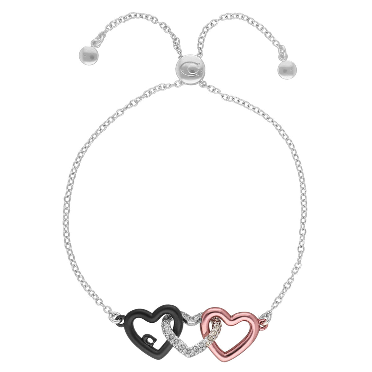 PULSERA COACH 9.1 BOWTIQUE PLATEADO