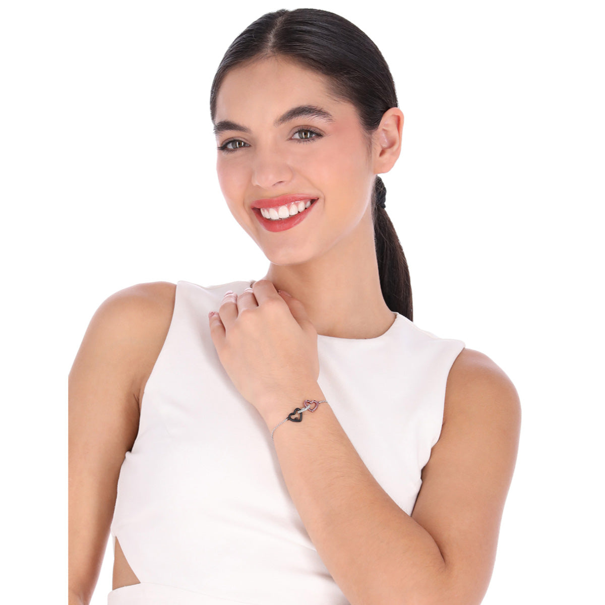 PULSERA COACH 9.1 BOWTIQUE PLATEADO