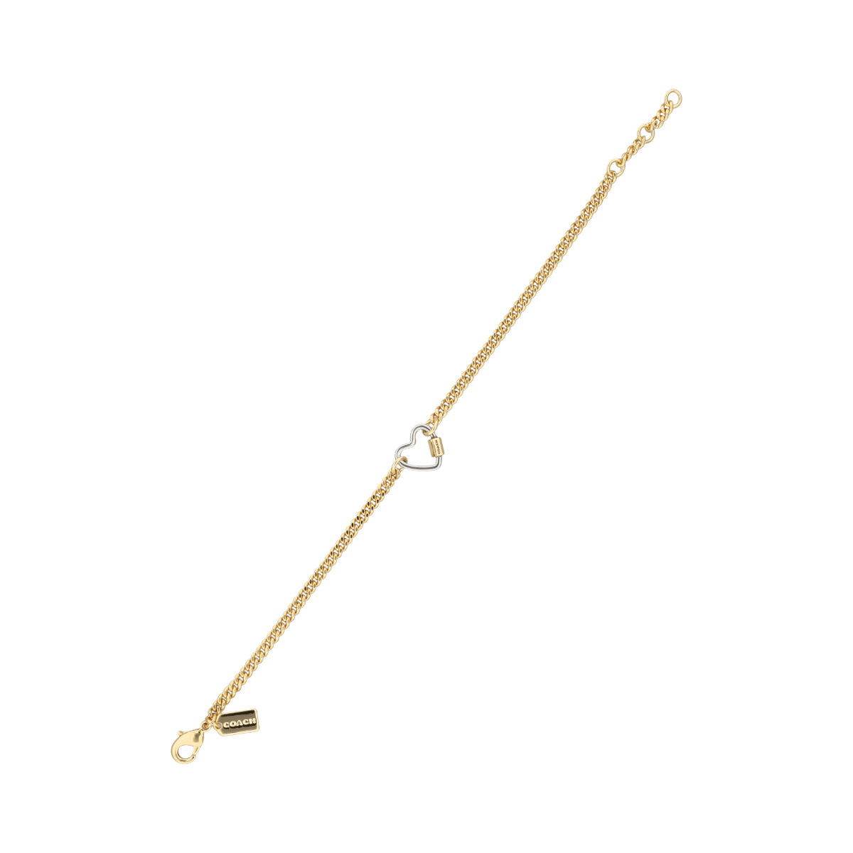 PULSERA COACH 1.1 CARABINER DORADO