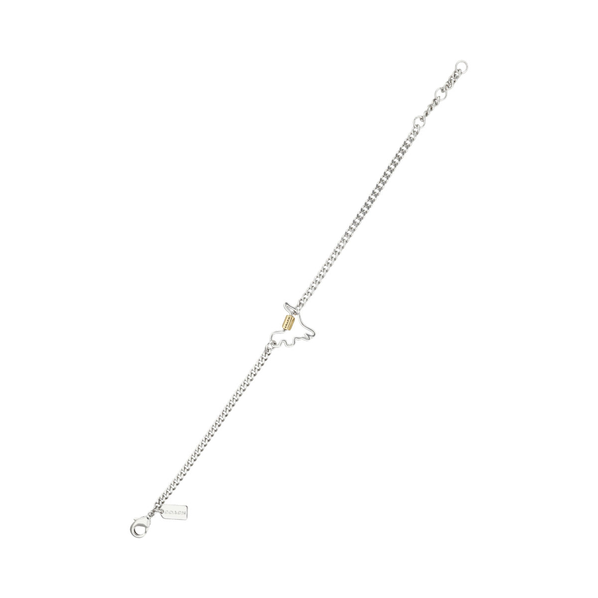 PULSERA COACH 1.1 CARABINER PLATEADO