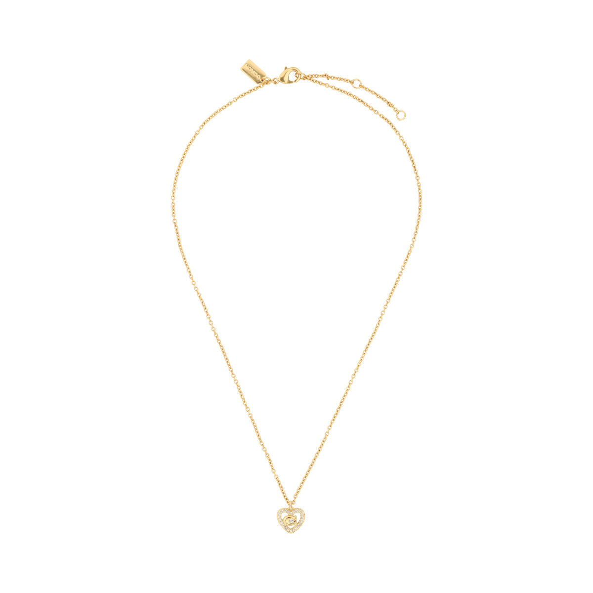 COLLAR COACH 2.1 PAVE HEART AND C'S DORADO