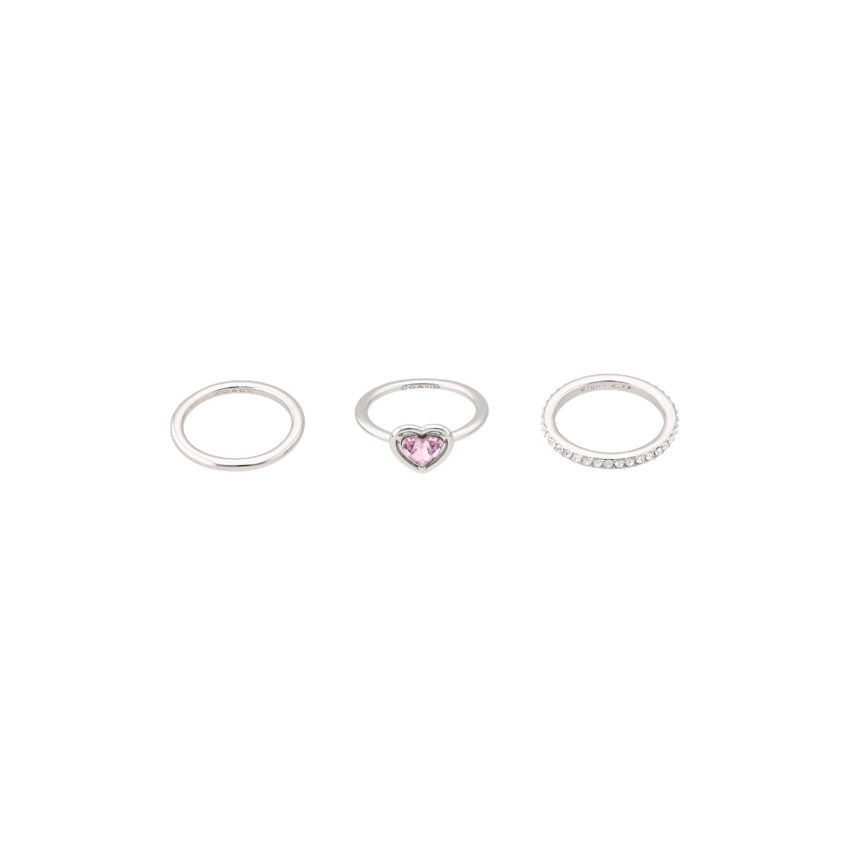 SET COACH 12.1 VDAY HALO HEARTS BOXED PLATEADO