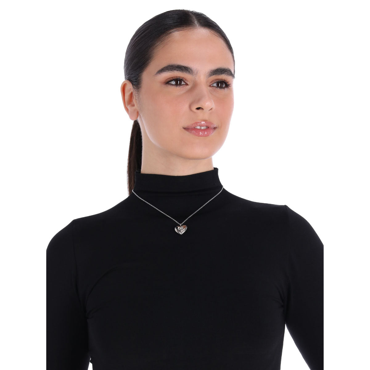 COLLAR COACH 5.1 HEARTS AND QUILTED CUT OUT PLATEADO