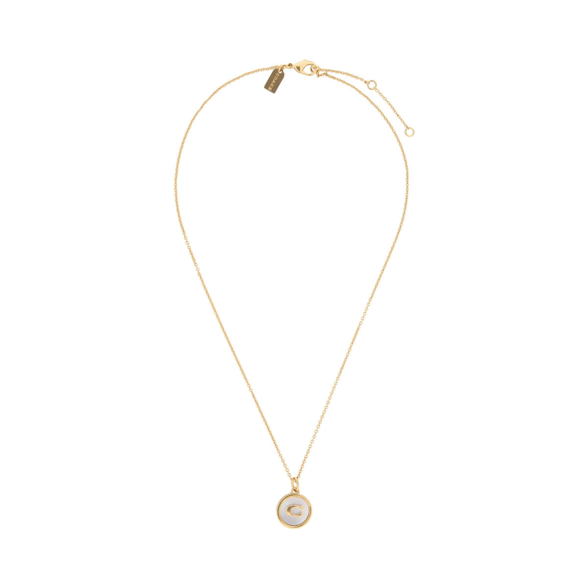 COLLAR COACH 4.1 MOP COIN DORADO