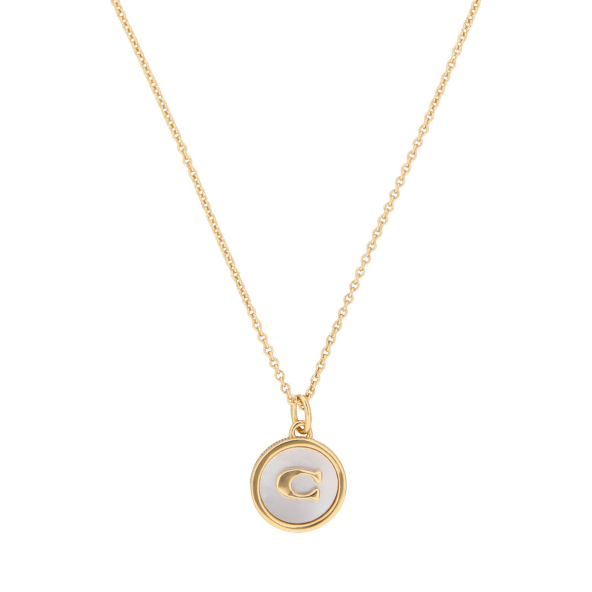 COLLAR COACH 4.1 MOP COIN DORADO