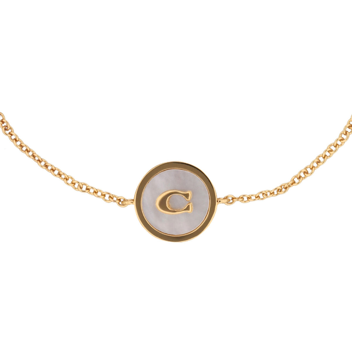 PULSERA COACH 4.1 MOP COIN DORADO
