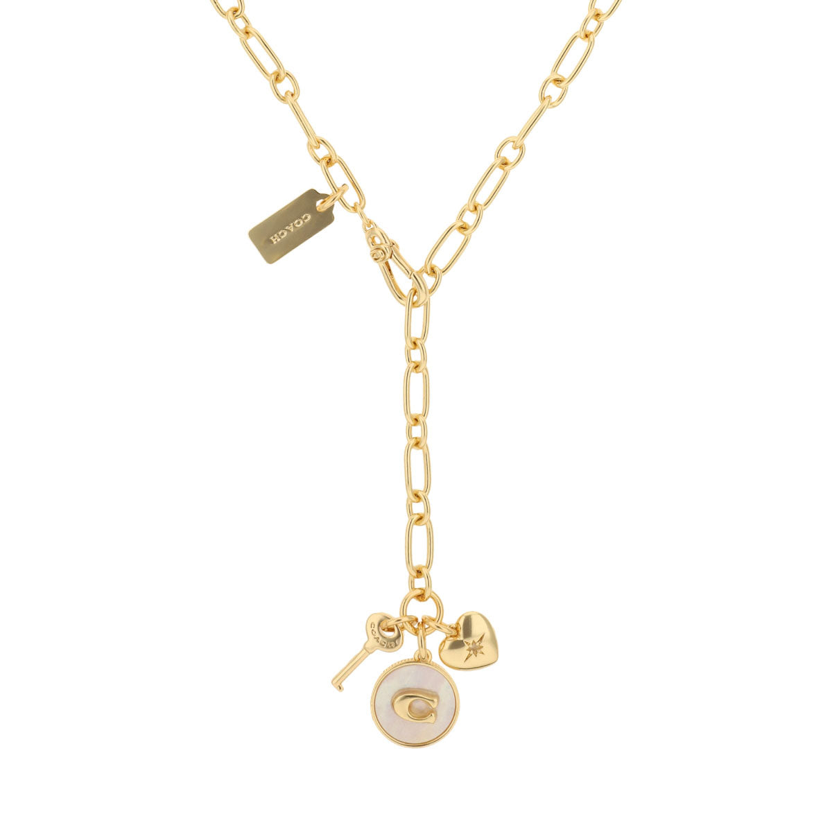 COLLAR COACH 4.1 MOP COIN DORADO