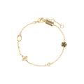 PULSERA COACH 3.1 MDAY PEARLS AND FLORALS DORADO
