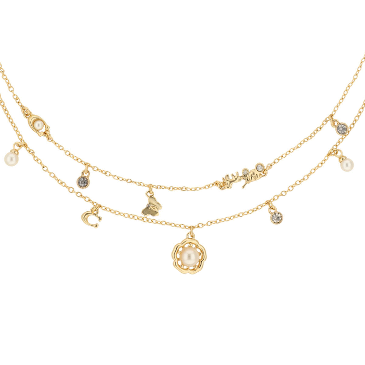 COLLAR COACH 3.1 MDAY PEARLS AND FLORALS DORADO
