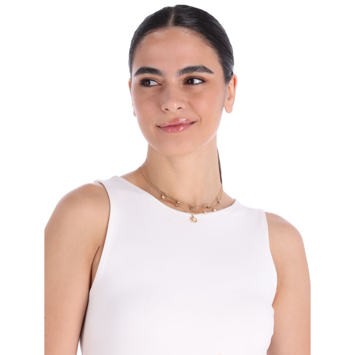 COLLAR COACH 3.1 MDAY PEARLS AND FLORALS DORADO