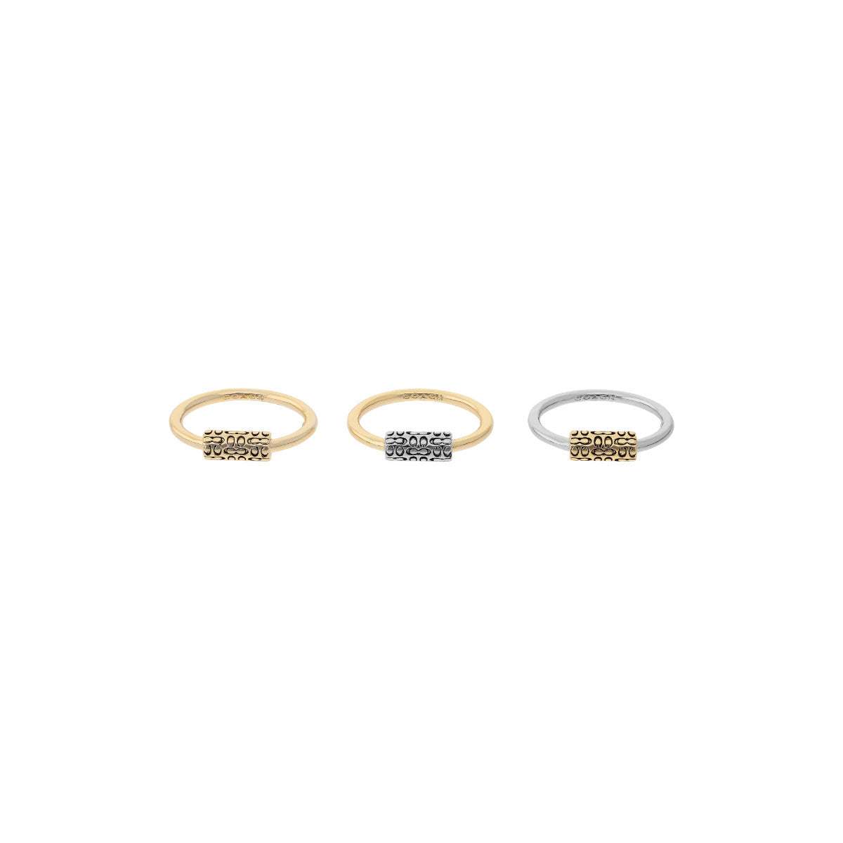 ANILLOS COACH 5.1 QUILTED TUBE BITONO