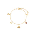 PULSERA COACH 3.1 MDAY PEARLS AND FLORALS DORADO