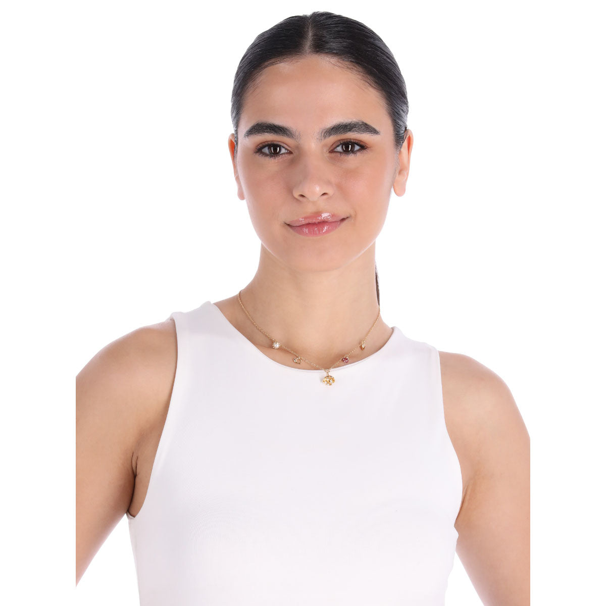 COLLAR COACH 3.1 MDAY PEARLS AND FLORALS DORADO