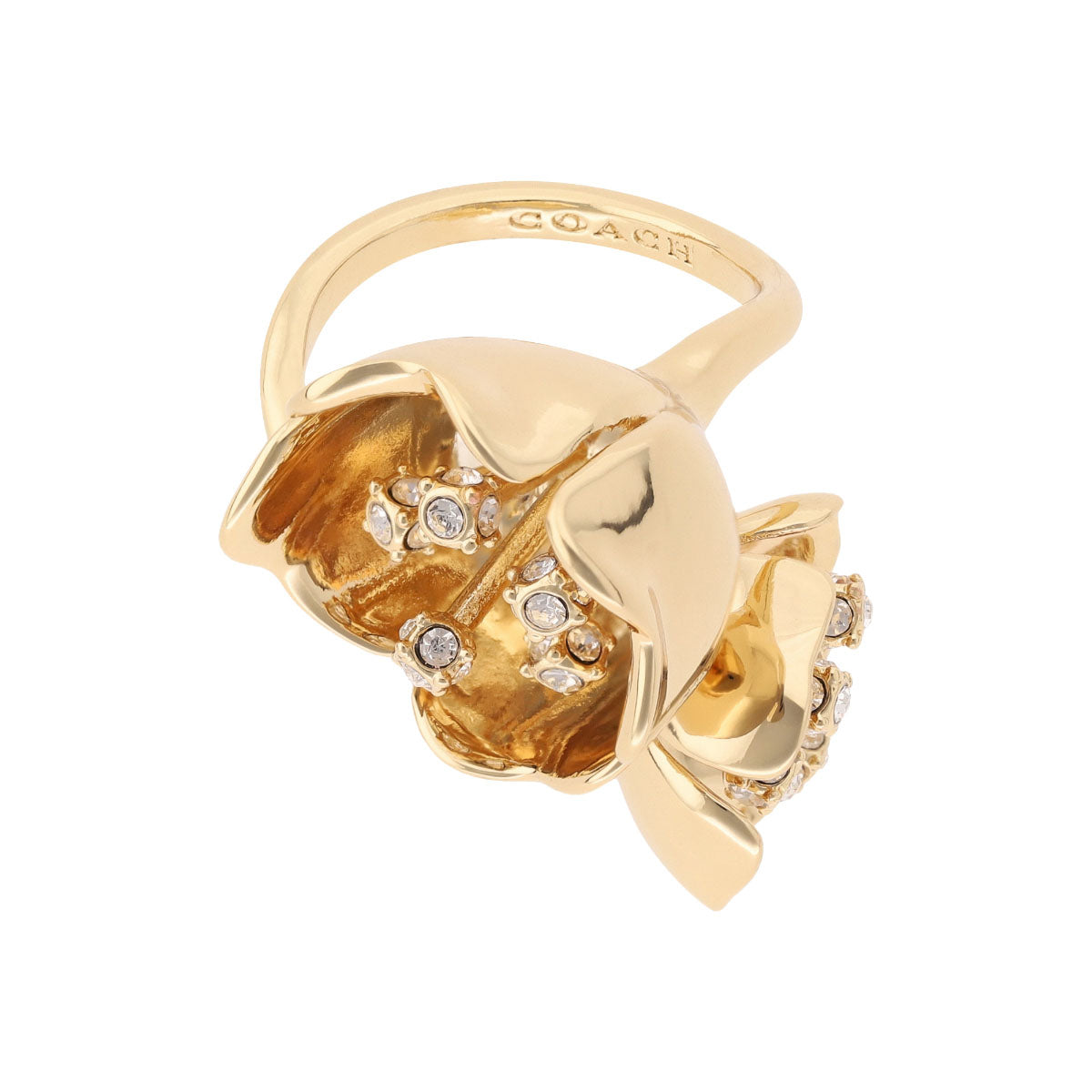 ANILLOS COACH 3.1 MDAY PEARLS AND FLORALS DORADO