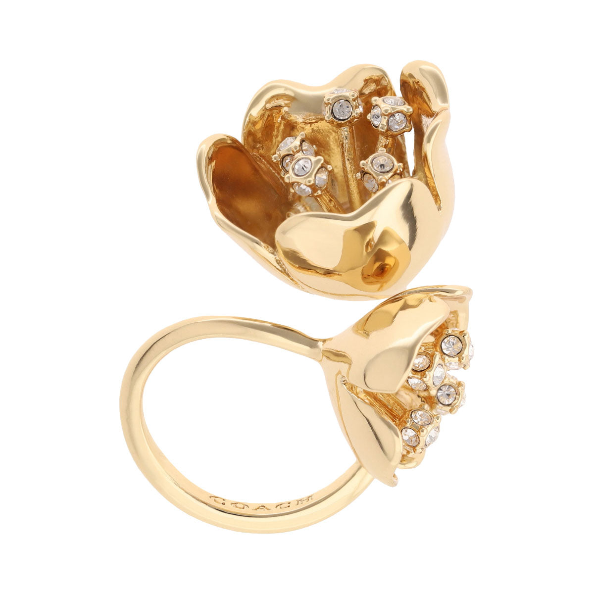 ANILLOS COACH 3.1 MDAY PEARLS AND FLORALS DORADO