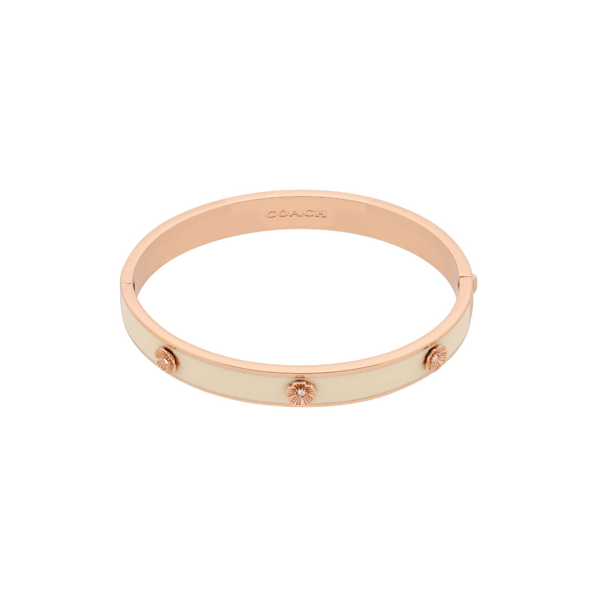 PULSERA COACH 3.1 MDAY PEARLS AND FLORALS ROSEGOLD