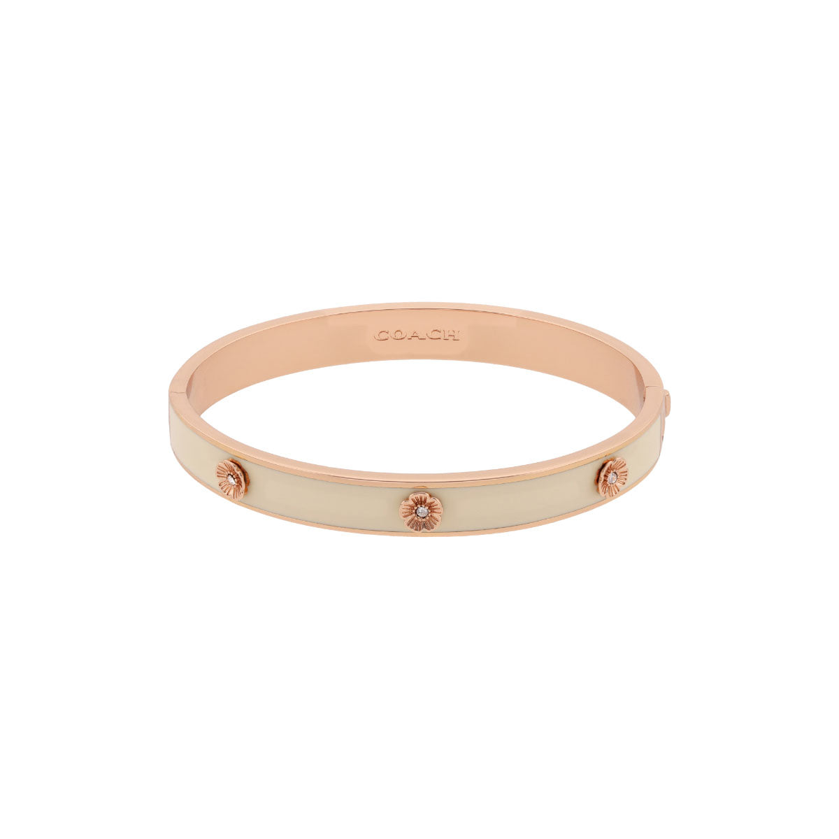 PULSERA COACH 3.1 MDAY PEARLS AND FLORALS ROSEGOLD