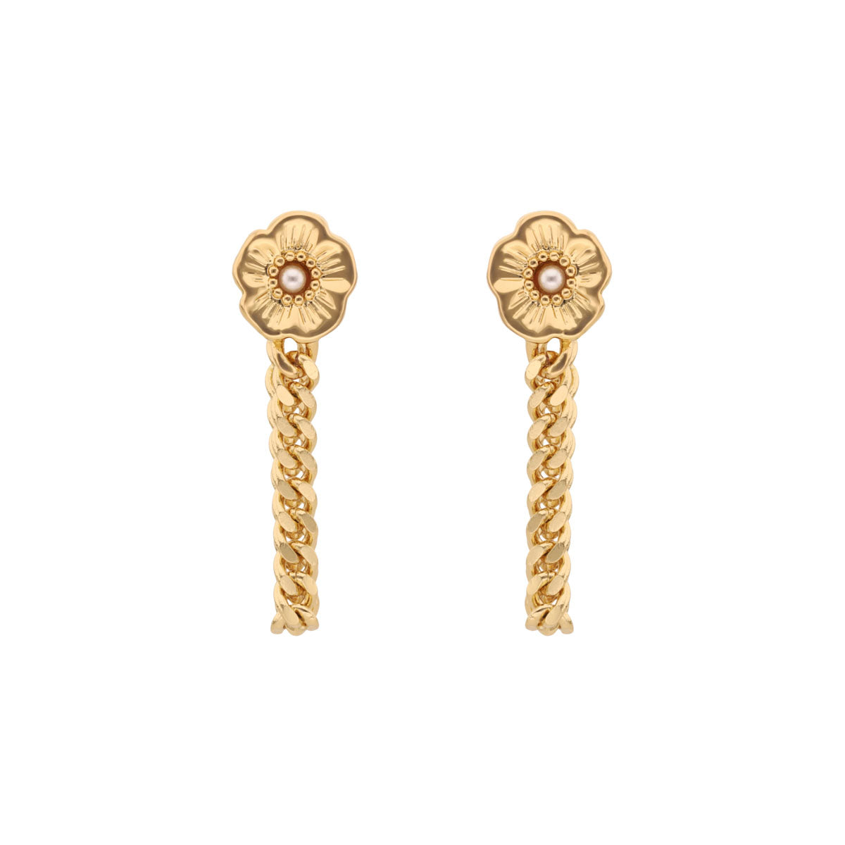 ARETES COACH COLOR dorado FORMA FLOR 37527563GLD710