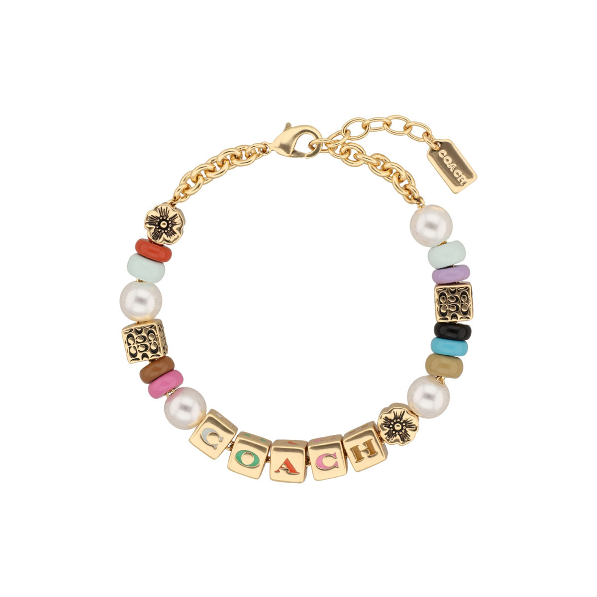 PULSERA COACH COLOR dorado FORMA LETRAS 37527571GLD966