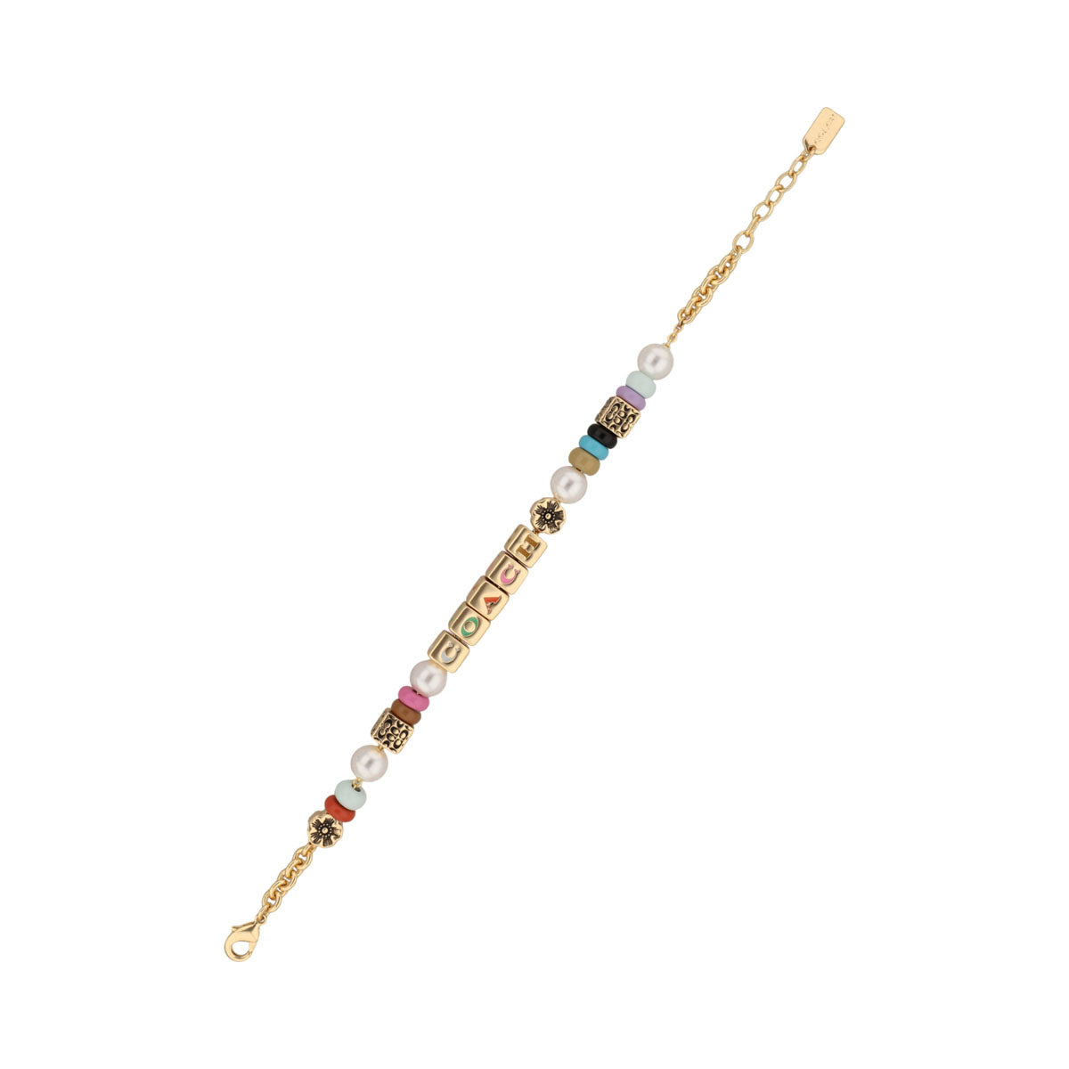 PULSERA COACH COLOR dorado FORMA LETRAS 37527571GLD966