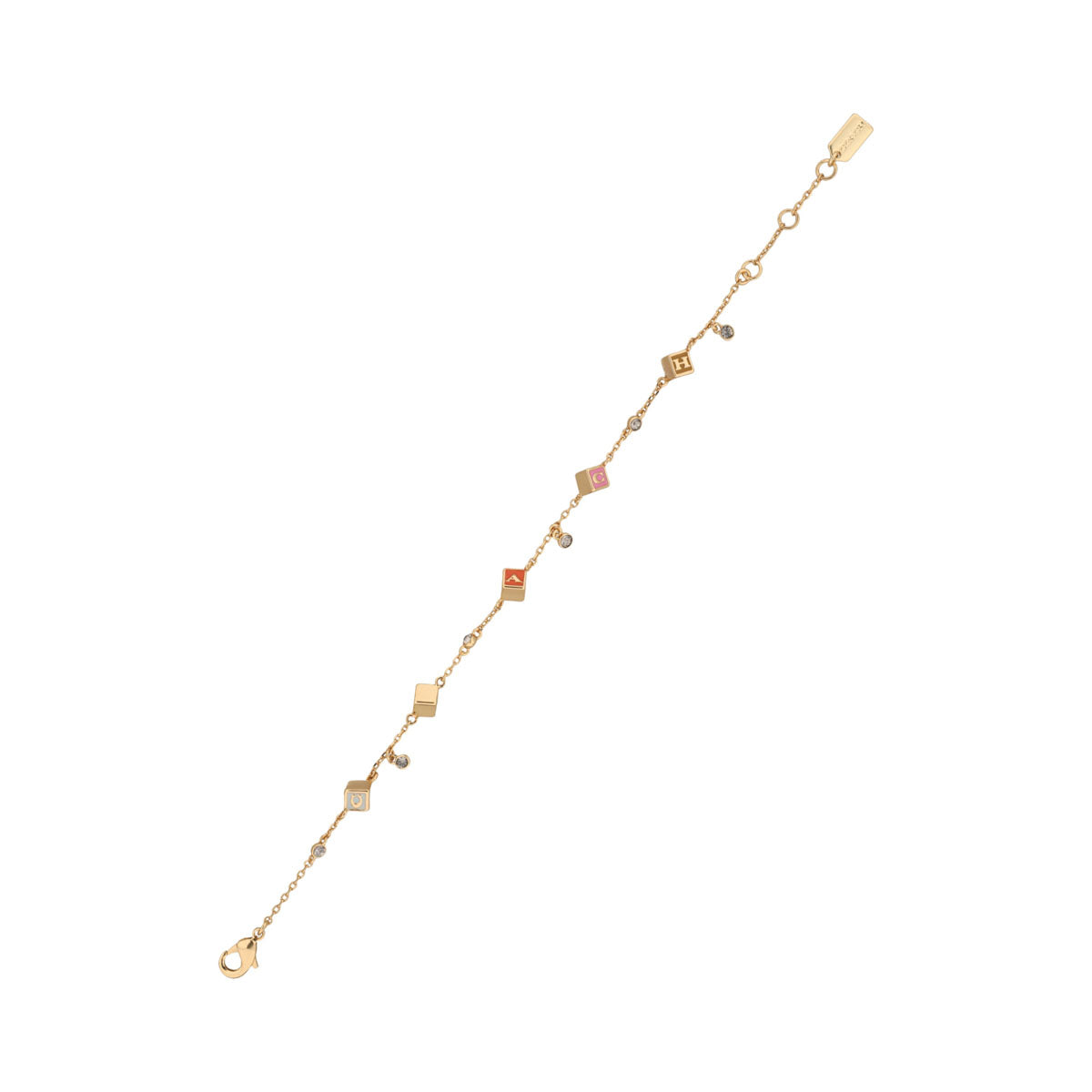 PULSERA COACH COLOR dorado FORMA LETRAS 37527572GLD966